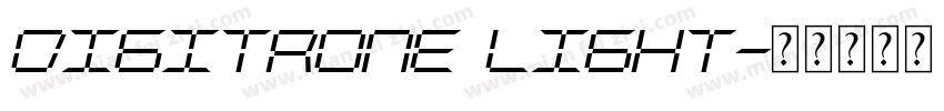 Digitrone Light字体转换